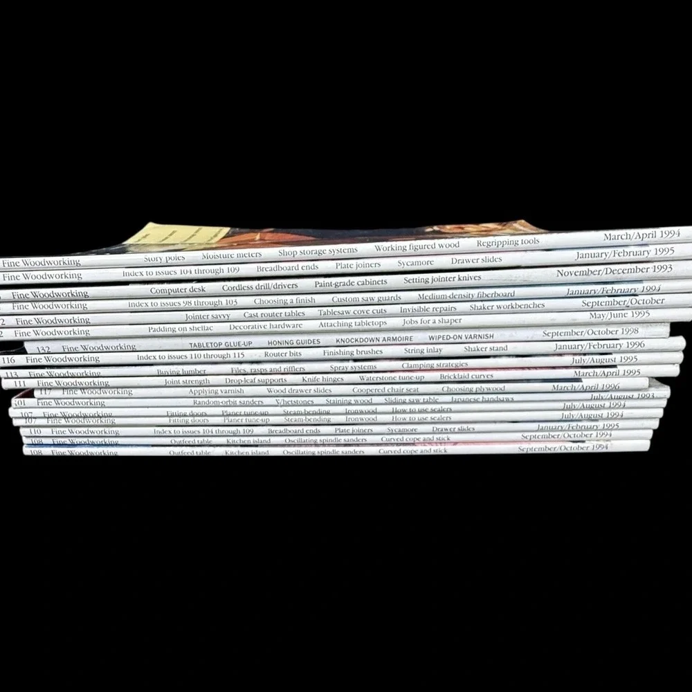 Vintage Fine Woodworking‎ Magazine Lot Of 18 - Some Duplicates
